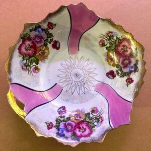 Trimont Ware Japan Purple Voilets Bowl